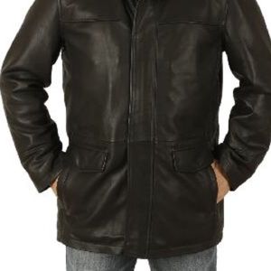 Leather Banana Republic Hip Length Jacket